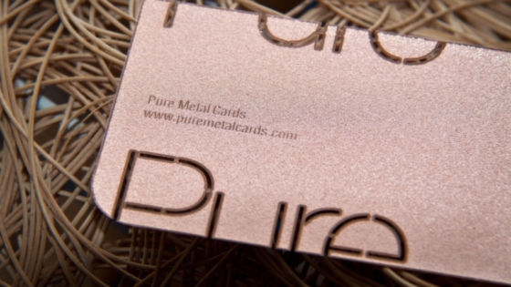 Copper business cards